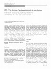 Research paper thumbnail of PET-CT in detection of meningeal metastasis in neuroblastoma