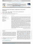 Research paper thumbnail of Maternal risk factors and obstetric complications in late preterm prematurity