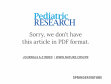 Research paper thumbnail of 31P Magnetic Resonance Spectroscopy of Skeletal Muscle, Body Composition, and Insulin-Like Growth Factor Binding PROTEIN-3 (IGFBP-3) Levels in Cystic Fibrosis. † 742