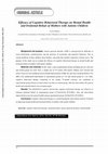 Research paper thumbnail of Efficacy of Cognitive Behavioral Therapy on Mental Health and Irrational Beliefs of Mothers with Autistic Children