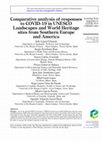 Research paper thumbnail of Comparative analysis of responses to COVID-19 in UNESCO Landscapes and World Heritage sites from Southern Europe and America