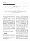 Research paper thumbnail of Long-range cross-correlation between urban impervious surfaces and land surface temperatures