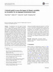 Research paper thumbnail of A hybrid model to assess the impact of climate variability on streamflow for an ungauged mountainous basin