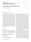 Research paper thumbnail of Self-organized criticality of climate change