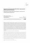 Research paper thumbnail of Experiences of the INCLUDEC-UDEC program, construction of inclusive policies and practices