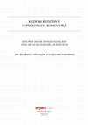 Research paper thumbnail of Komentarz do art. 113-113(6) [w:] Kodeks rodzinny i opiekuńczy. Komentarz. Przepisy wprowadzające KRO, t. V, red. K. Osajda/M. Domański, J. Słyk, Warszawa 2023