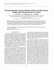 Research paper thumbnail of Thermodynamically Consistent Filtration Model in a Double Porosity Medium with Scattered Fracture of a Matrix