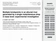 Research paper thumbnail of Multiple knickpoints in an alluvial river generated by a single instantaneous drop in base level: experimental investigation
