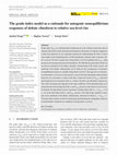 Research paper thumbnail of The grade index model as a rationale for autogenic nonequilibrium responses of deltaic clinoform to relative sea‐level rise