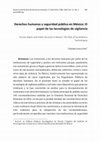 Research paper thumbnail of Derechos humanos y seguridad pública en México: El papel de las tecnologías de vigilancia