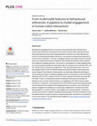 Research paper thumbnail of From multimodal features to behavioural inferences: A pipeline to model engagement in human-robot interactions