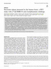 Research paper thumbnail of Serotonin release measured in the human brain: a PET study with [11C]CIMBI-36 and d-amphetamine challenge