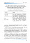 Research paper thumbnail of The Implementation of Learning Models Student Team Achievement Division (STAD) in Improving Results Learning Mathematics Eighth Grade of SMP Negeri 2 Praya