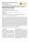 Research paper thumbnail of Bank Regulations and Firm Performance: In the Case of Ethiopian Commercial Banks