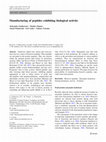 Research paper thumbnail of Manufacturing of peptides exhibiting biological activity