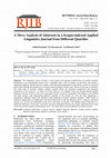 Research paper thumbnail of A Move Analysis of Abstracts in a Scopus-indexed Applied Linguistics Journal from Different Quartiles