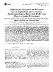 Research paper thumbnail of Differential dynamics of receptor down-regulation and tyrosine aminotransferase induction following glucocorticoid treatment