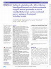 Research paper thumbnail of Cultural adaptation of a UK evidence-based problem-solving intervention to support Polish prisoners at risk of suicidal behaviour: a cross-sectional survey using an Ecological Validity Model