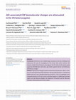 Research paper thumbnail of AD‐associated CSF biomolecular changes are attenuated in KL‐VS heterozygotes