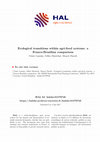 Research paper thumbnail of Ecological transitions within agri-food systems: a Franco-Brazilian comparison