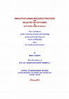 Research paper thumbnail of Innovative Human Resource Practices and Selected HR Outcomes in Software Firms in Kerala