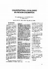 Research paper thumbnail of Colesteatoma localizado en región cigomática