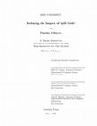 Research paper thumbnail of Reducing the Impact of Spill Code