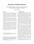 Research paper thumbnail of Searching for Compilation Sequences