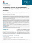 Research paper thumbnail of Mid- to long-term success rate and functional outcomes of acromioclavicular injections in patients with acromioclavicular osteoarthritis