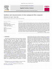 Research paper thumbnail of Synthesis and Characterization of Silver-Poly(Methylmethacrylate) Nanocomposite