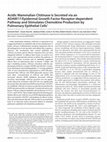 Research paper thumbnail of Acidic Mammalian Chitinase Is Secreted via an ADAM17/Epidermal Growth Factor Receptor-dependent Pathway and Stimulates Chemokine Production by Pulmonary Epithelial Cells