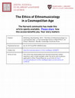 Research paper thumbnail of The ethics of ethnomusicology in a cosmopolitan age