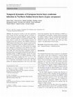 Research paper thumbnail of Temporal dynamics of European brown hare syndrome infection in Northern Italian brown hares (Lepus europaeus)