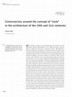 Research paper thumbnail of Controversies around the concept of "style" in the architecture of the 20th and 21st centuries