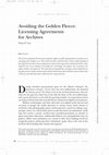 Research paper thumbnail of Avoiding the Golden Fleece: Licensing Agreements for Archives