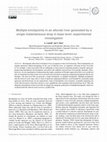 Research paper thumbnail of Multiple knickpoints in an alluvial river generated by a single instantaneous drop in base level: experimental investigation