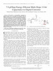 Research paper thumbnail of 7.9 pJ/Step Energy-Efficient Multi-Slope 13-bit Capacitance-to-Digital Converter