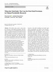 Research paper thumbnail of When the Trial Ends: The Case for Post-Trial Provisions in Clinical Psychedelic Research