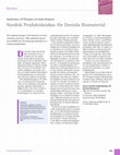 Research paper thumbnail of Nordisk Produktdatabas för Dentala Biomaterial