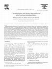 Research paper thumbnail of Characterization and thermal degradation of poly(2-methacrylamidopyridine)