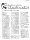 Research paper thumbnail of Information Bulletin, No. 10, 1989