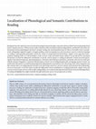 Research paper thumbnail of Localization of Phonological and Semantic Contributions to Reading