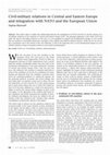 Research paper thumbnail of Civil-military relations in Central and Eastern Europe and integration with NATO and the European Union