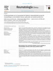 Research paper thumbnail of La Reumatología en la Comunidad de Madrid: disponibilidad actual de reumatólogos y necesidades futuras aplicando un modelo predictivo