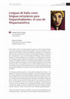 Research paper thumbnail of Lenguas de Italia como lenguas extranjeras para hispanohablantes: el caso de Hispanoamérica