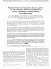 Research paper thumbnail of Pediatric Reference Values and Z Score Equations for Left Ventricular Systolic Strain Measured by Two-Dimensional Speckle-Tracking Echocardiography