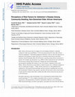 Research paper thumbnail of Perceptions of Risk Factors for Alzheimer Disease Among Community-Dwelling, Nondemented Older African Americans