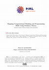 Research paper thumbnail of Mapping Computational Thinking and Programming Skills Using Technacy Theory