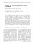 Research paper thumbnail of The 'viability' and resilience of communities and settlements in desert Australia