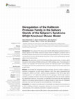 Research paper thumbnail of Deregulation of the Kallikrein Protease Family in the Salivary Glands of the Sjögren’s Syndrome ERdj5 Knockout Mouse Model